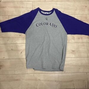 Colorado Rockies baseball tee baseball